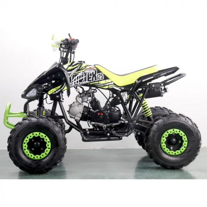 Atv SBR Vortex 7" 125cc 4T benzina negru/verde lemon [2]