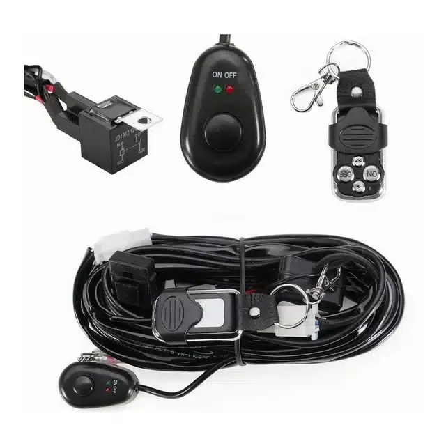 Cablaj Cu Telecomanda (Cu Flash Uri )Buton Si Releu Pentru Led Bar Pana La 300w [7]