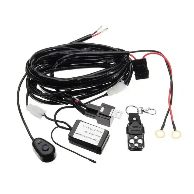 Cablaj Cu Telecomanda (Cu Flash Uri )Buton Si Releu Pentru Led Bar Pana La 300w [4]