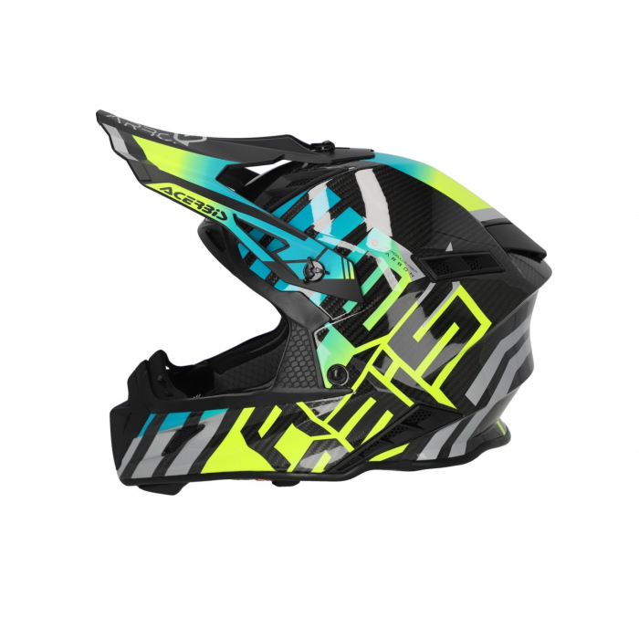 Casca Moto, Acerbis, Steel Carbon 22.06 Light, Fluo Galben [5]