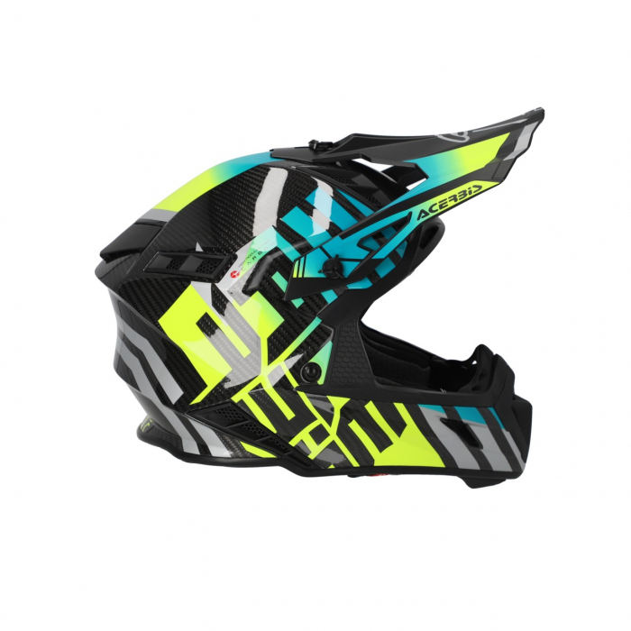 Casca Moto, Acerbis, Steel Carbon 22.06 Light, Fluo Galben [3]