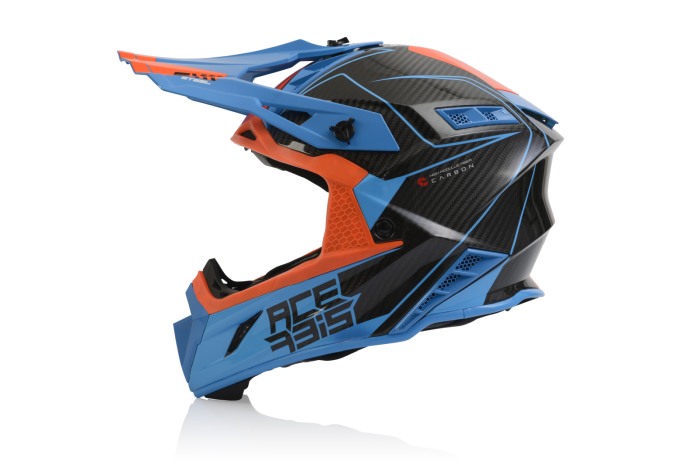Casca Moto, Acerbis, Steel Carbon,astru [5]