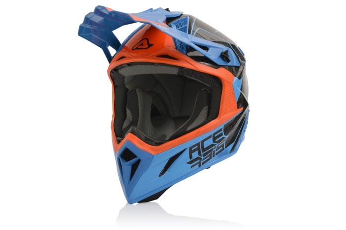 Casca Moto, Acerbis, Steel Carbon,astru [1]