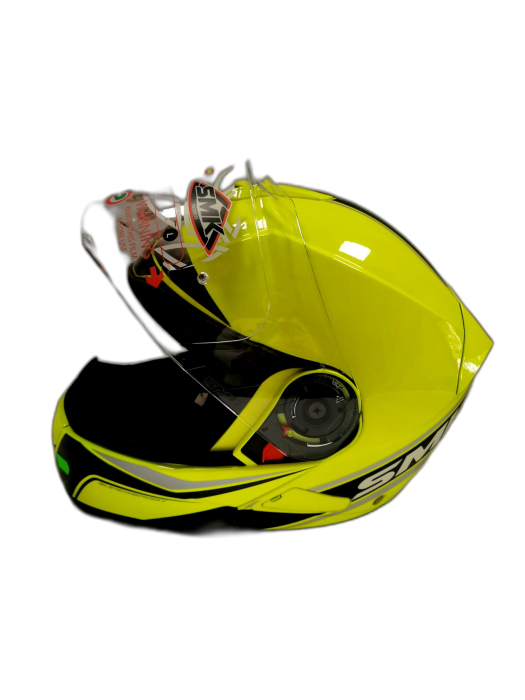 Casca Moto Flip-Up SMK GLIDE FLASH VISION HV420 Alb M [2]