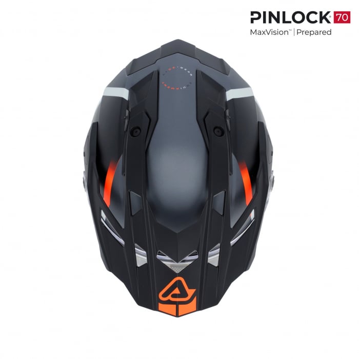 Casca Touring, Acerbis, ATTACK HELMET, Portocaliu [5]