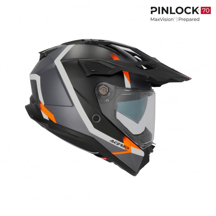 Casca Touring, Acerbis, ATTACK HELMET, Portocaliu [2]