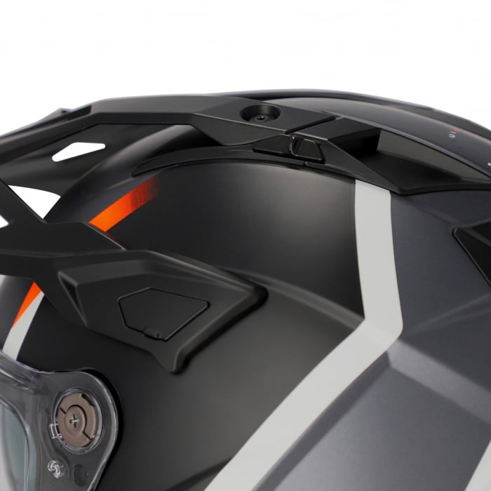 Casca Touring, Acerbis, ATTACK HELMET, Portocaliu [8]