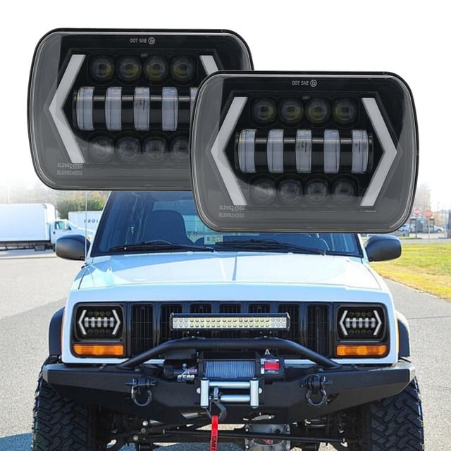 Faruri Led Cu Fascicul Etans Dreptunghiular 5x7 7x6 [2]