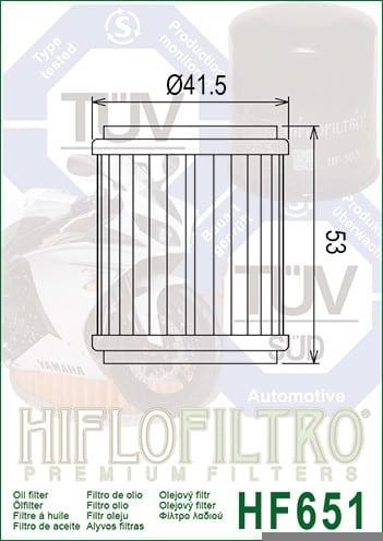 Filtru Ulei Ktm 690 | Husqvarna 701, Hiflo, filtro, Hf651 [2]