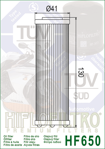 Filtru Ulei Ktm Adventure 790-1190, Hiflo, filtro, Hf650 [2]