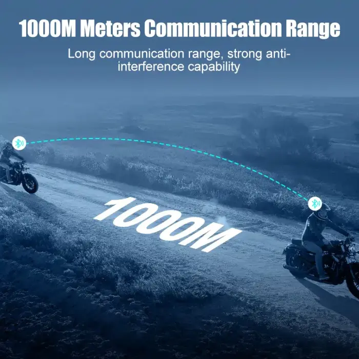 Intercom Sistem Comunicare Moto Offroad 4x4 Ski Wifi Gearelec Gx6 - Set 2 Bucati [10]