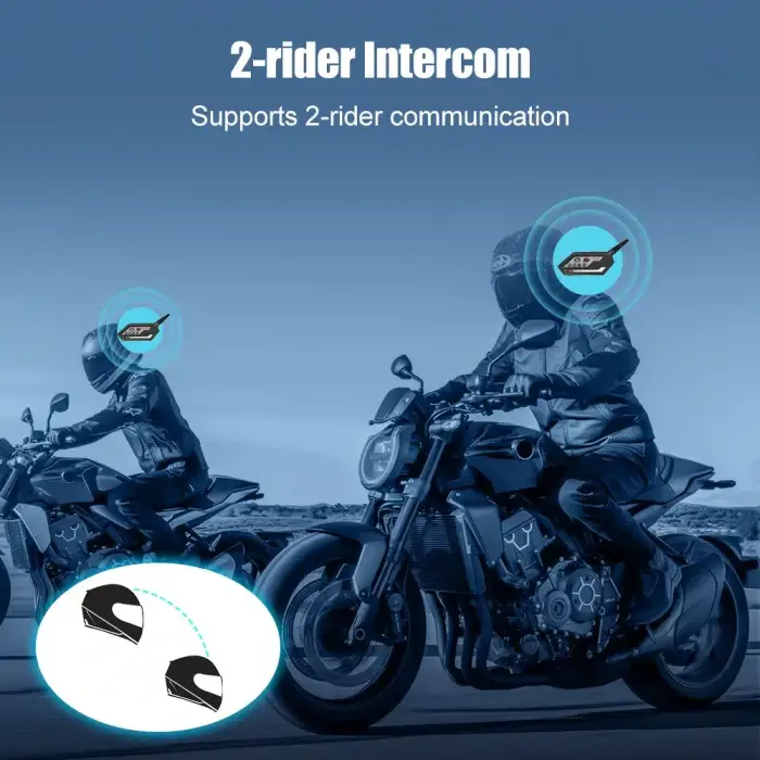 Intercom Sistem Comunicare Moto Offroad 4x4 Ski Wifi Gearelec Gx6 - Set 2 Bucati [11]