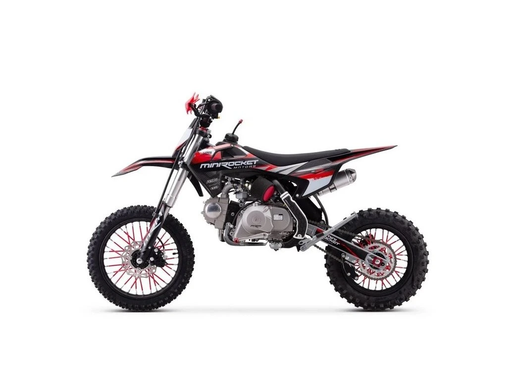 Motocicleta cross 125cc Minirocket DK125 Manual - Negru-Rosu [2]