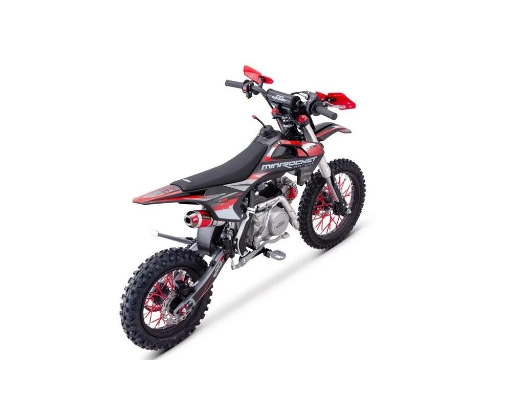 Motocicleta cross 125cc Minirocket DK125 Manual - Negru-Rosu [4]