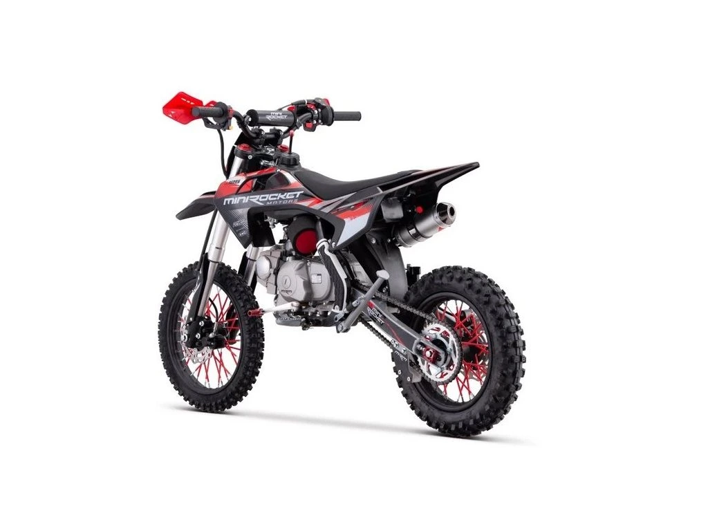 Motocicleta cross 125cc Minirocket DK125 Manual - Negru-Rosu [3]