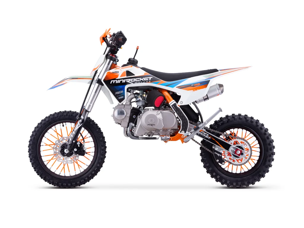 Motocicleta cross Minirocket DK125cm3 14"/12"  Manual Portocaliu [4]