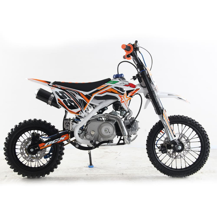 Motocicleta cross 125cc NCX CRX 4T benzina 14/12" alb/portocaliu [4]