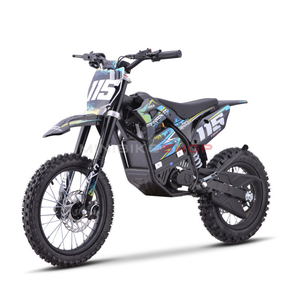 Motocicleta Electrica  Tiger 3000W 14"/12" albastru Li -Ion [7]