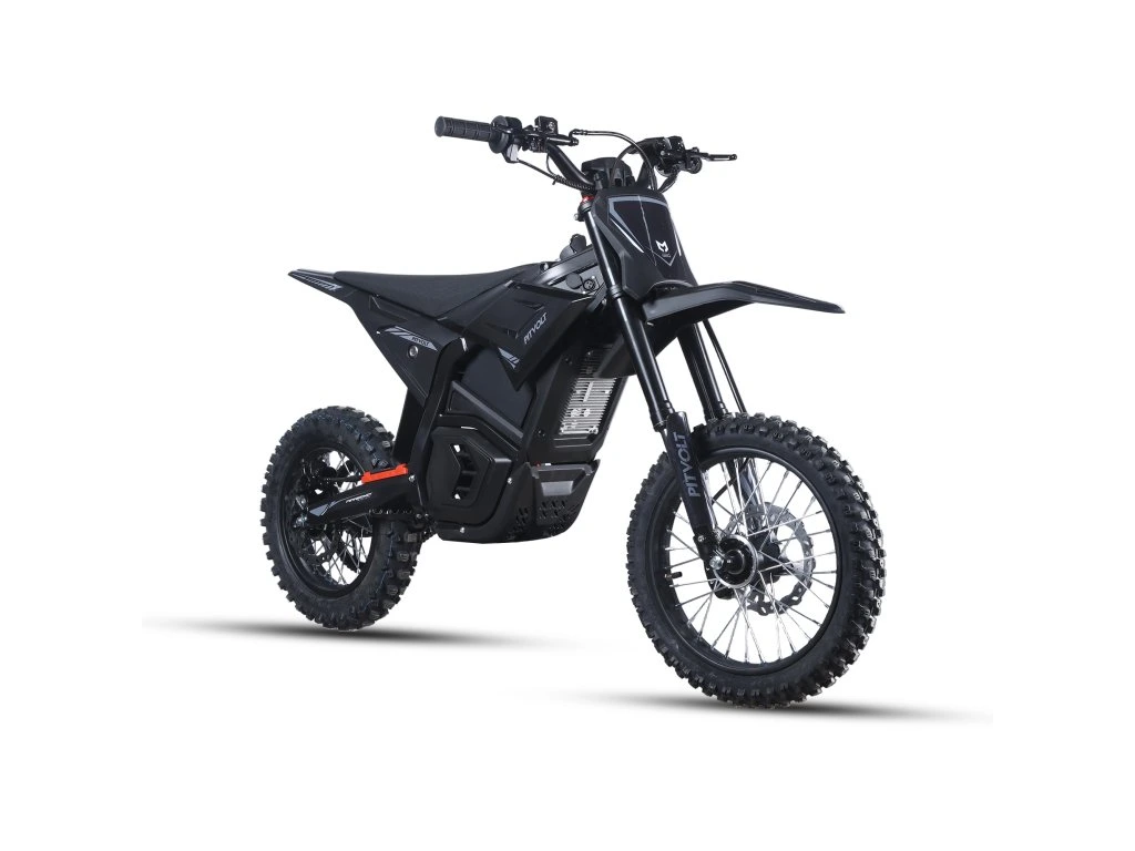 Motocicleta Electrica PitVolt 6000W 14"/12" -  Litium-Ion Negru [8]