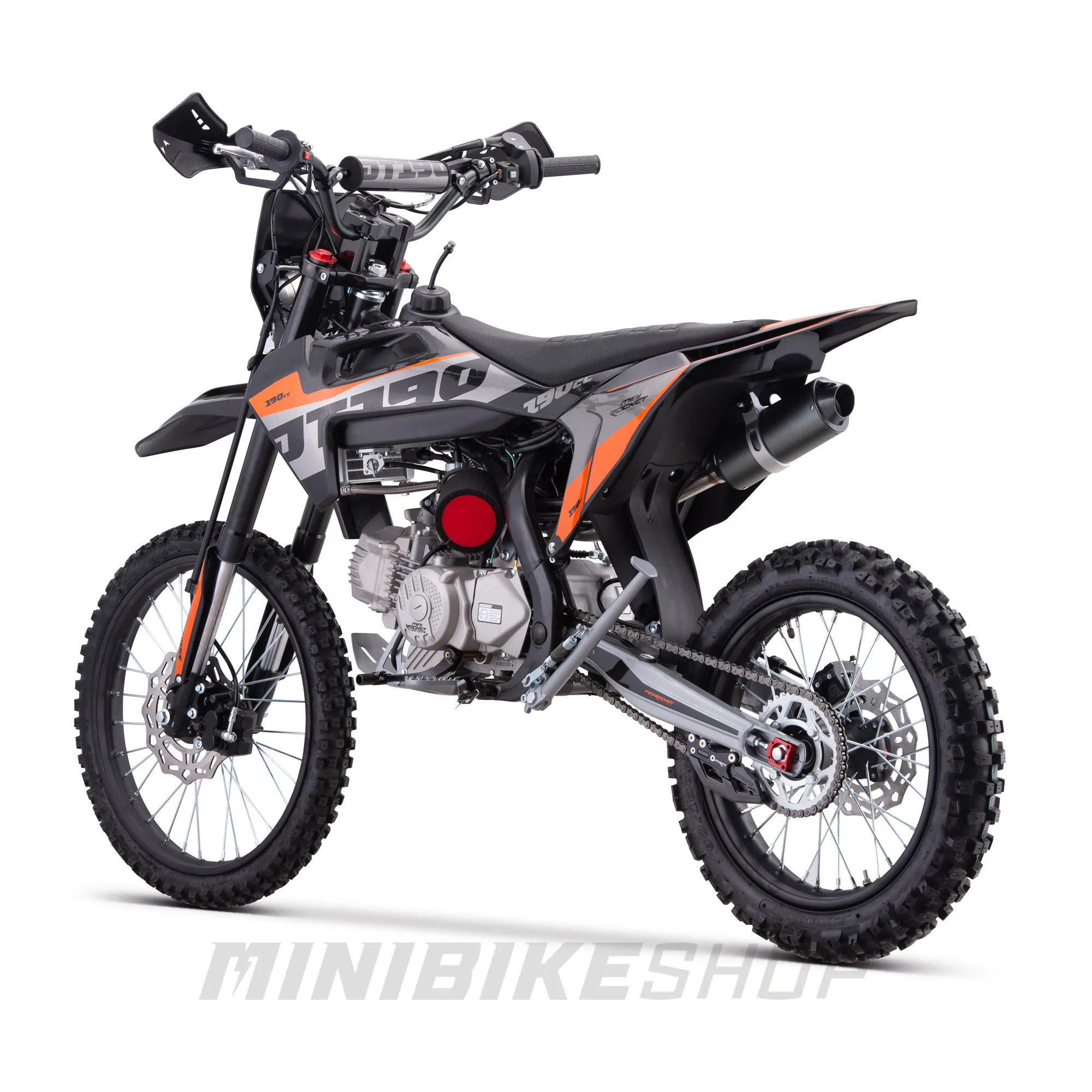 Motocicleta MiniRocket Dorado DT200 200cm3 roti  19"/16" pornire Buton-  - Portocaliu [2]