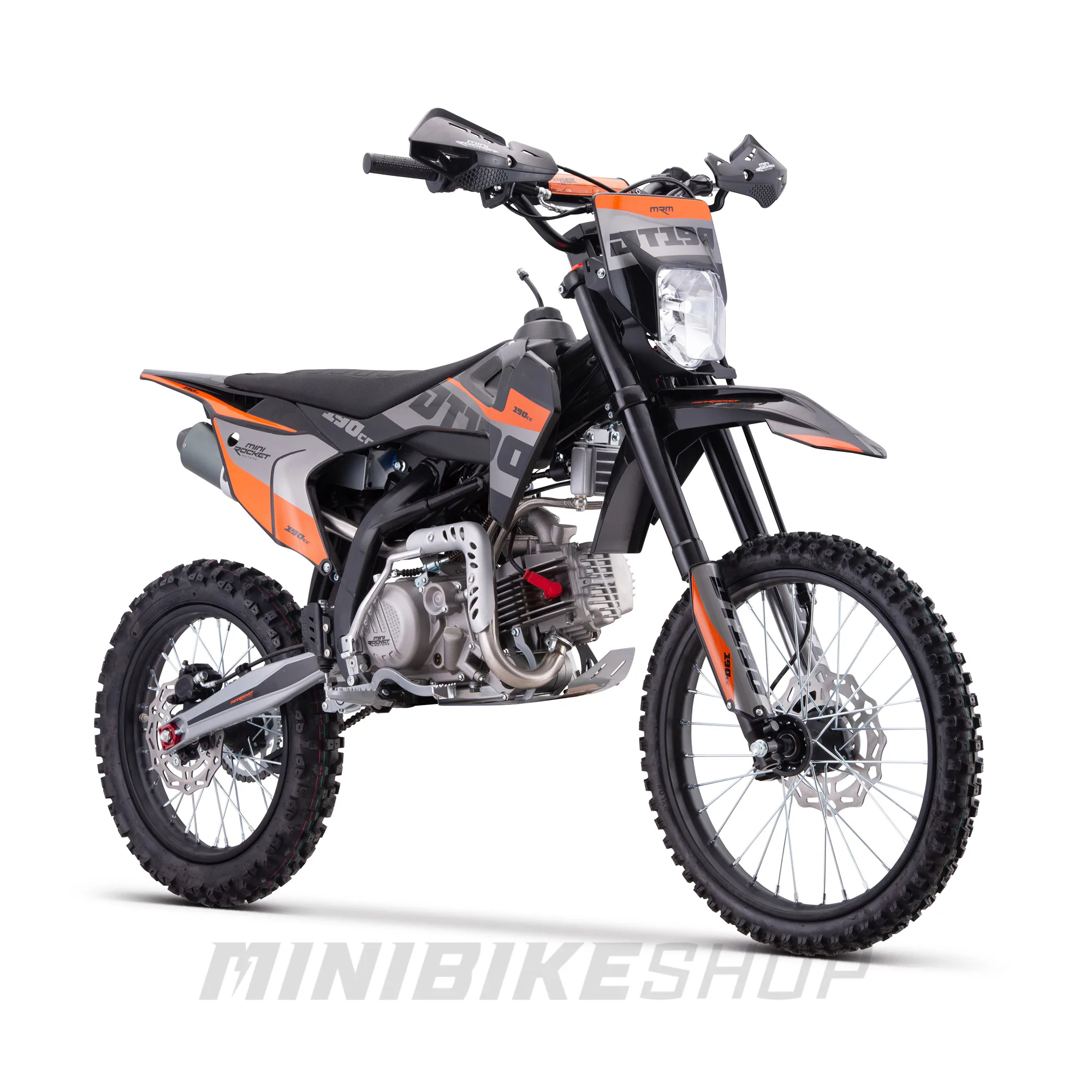Motocicleta MiniRocket Dorado DT200 200cm3 roti  19"/16" pornire Buton-  - Portocaliu [6]