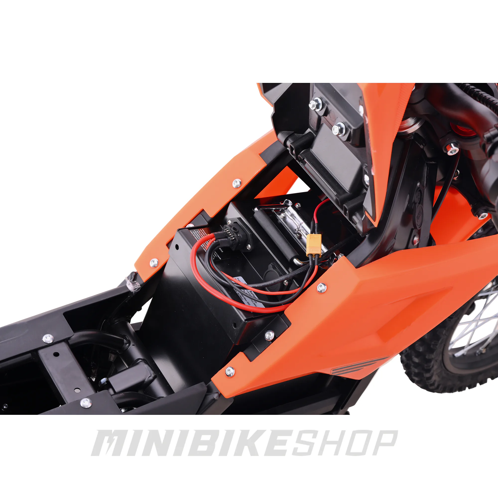 Motocicleta Surron DirtBike PitVolt 6000W 17"/14" 25 Ah Li-Ion,  Portocaliu [16]