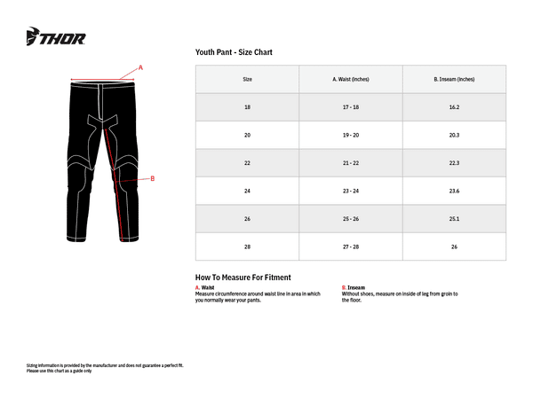 Pantaloni Enduro Copii, Thor, Pulse Combat, [3]