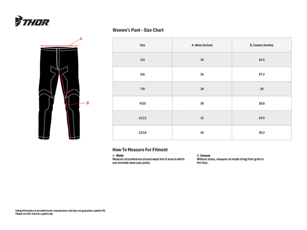 Pantaloni Enduro Dama, Thor, Pulse Rev, [3]