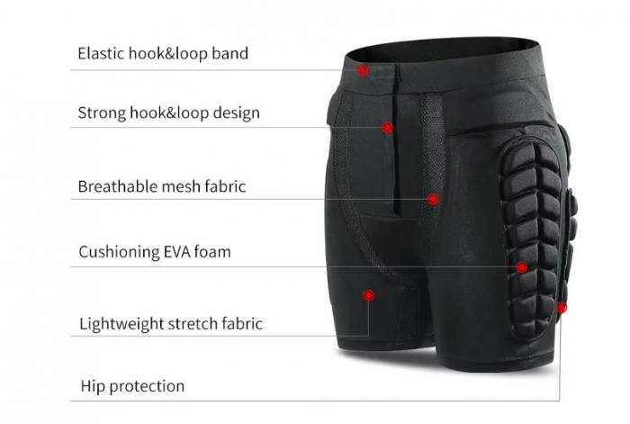 Protectii Pantaloni Scurti, Enduro, Negru [6]