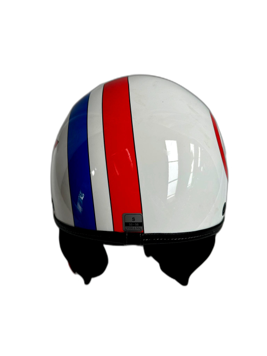 S PG-3058-L Casti Moto Jet Open Face White Omologate [6]