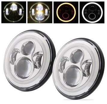 Set Faruri Cu Lupaa17.8 Cm Cu Led Si Angel Eyes | Semnalizari. [1]