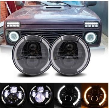Set Faruri Cu Lupaa17.8 Cm Cu Led Si Angel Eyes | Semnalizari [1]