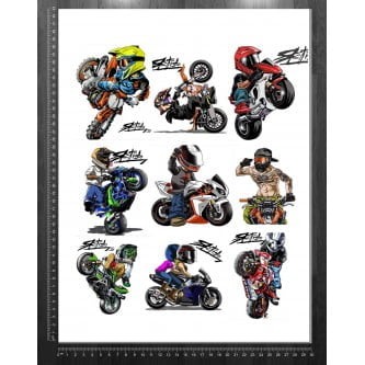 Sticker Format A3 Mini Moto [1]