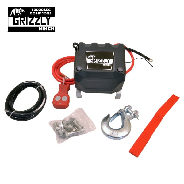 Troliu Electric, Grizzly Winch 13000lbs (5897kg) Cablu Sintetic [6]