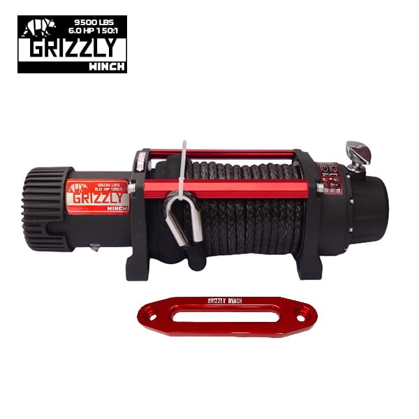 Troliu Electric, Grizzly Winch 9500lbs (4310kg) Cablu Sintetic [5]