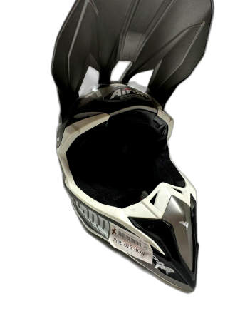 AIROH BARTON XS White Casca Enduro Off-Road 8029243299448 [0]
