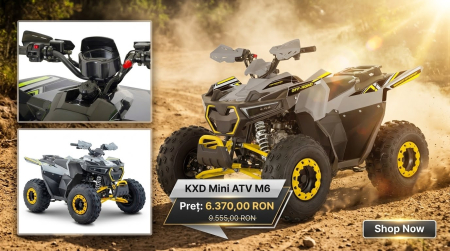 Atv - Atv 140cc Mini Rocket Panther 8" semi-automat 4T benzina viteze 3+1