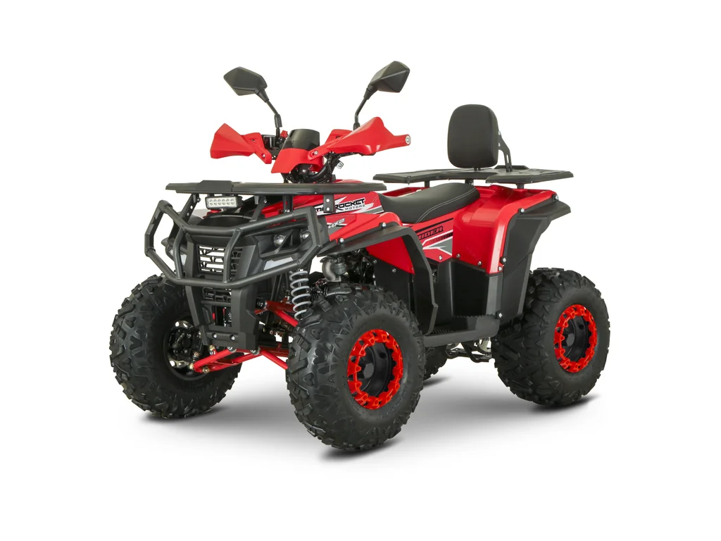 Atv 140cc Mini Rocket RockRider 8" semi-automat 4T benzina viteze 3+1Rosu [1]