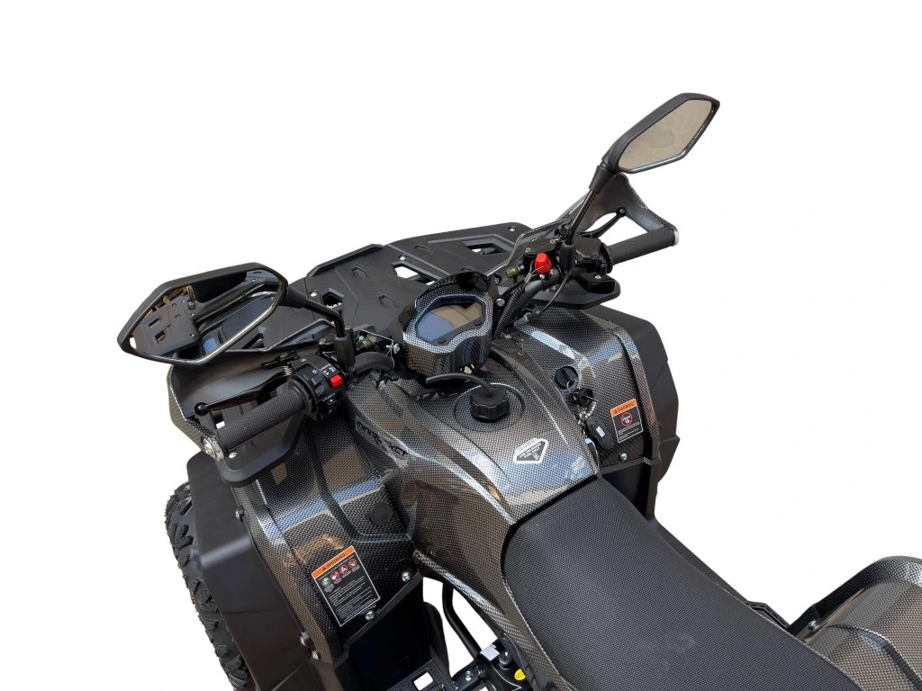 Atv 140cc Mini Rocket RockRider 8" semi-automat 4T benzina viteze 3+1 delux Carbon [5]