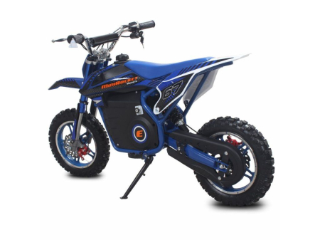 Motocicleta copii electrica MiniRocket VIPER 1000W roti 10/10" - Albastru [2]