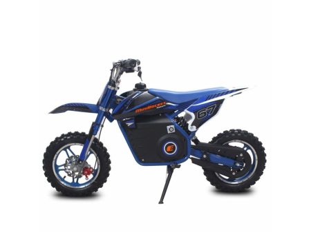 Motocicleta copii electrica MiniRocket VIPER 1000W roti 10/10" - Albastru [3]