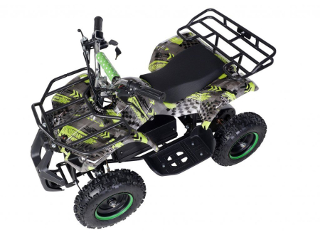 Atv Electric copii 3-7 ani Eco Torino 1000W 36V Graffiti Minirocket Verde [2]