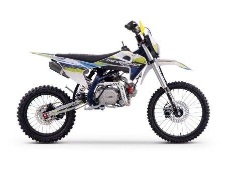 Motocicleta MiniRocket Dorado DT140cm3 roti  19"/16" pornire Buton-  - Albastru [5]