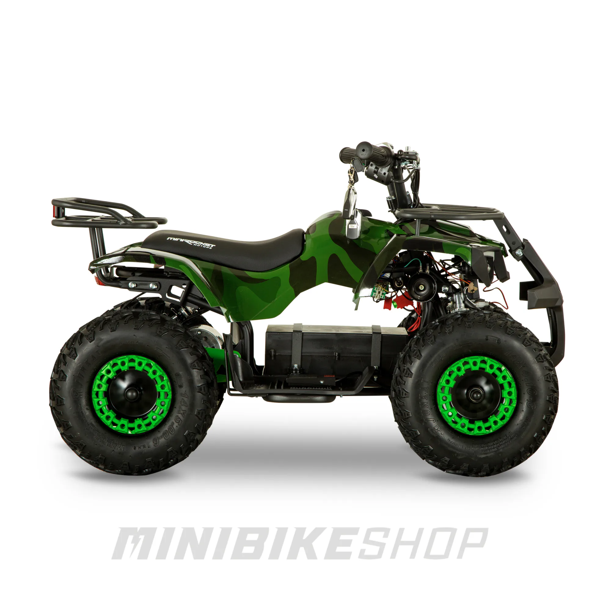 Atv Electric copii 4-7 ani MiniHunter 1200W 48V Camuflaj verde [2]