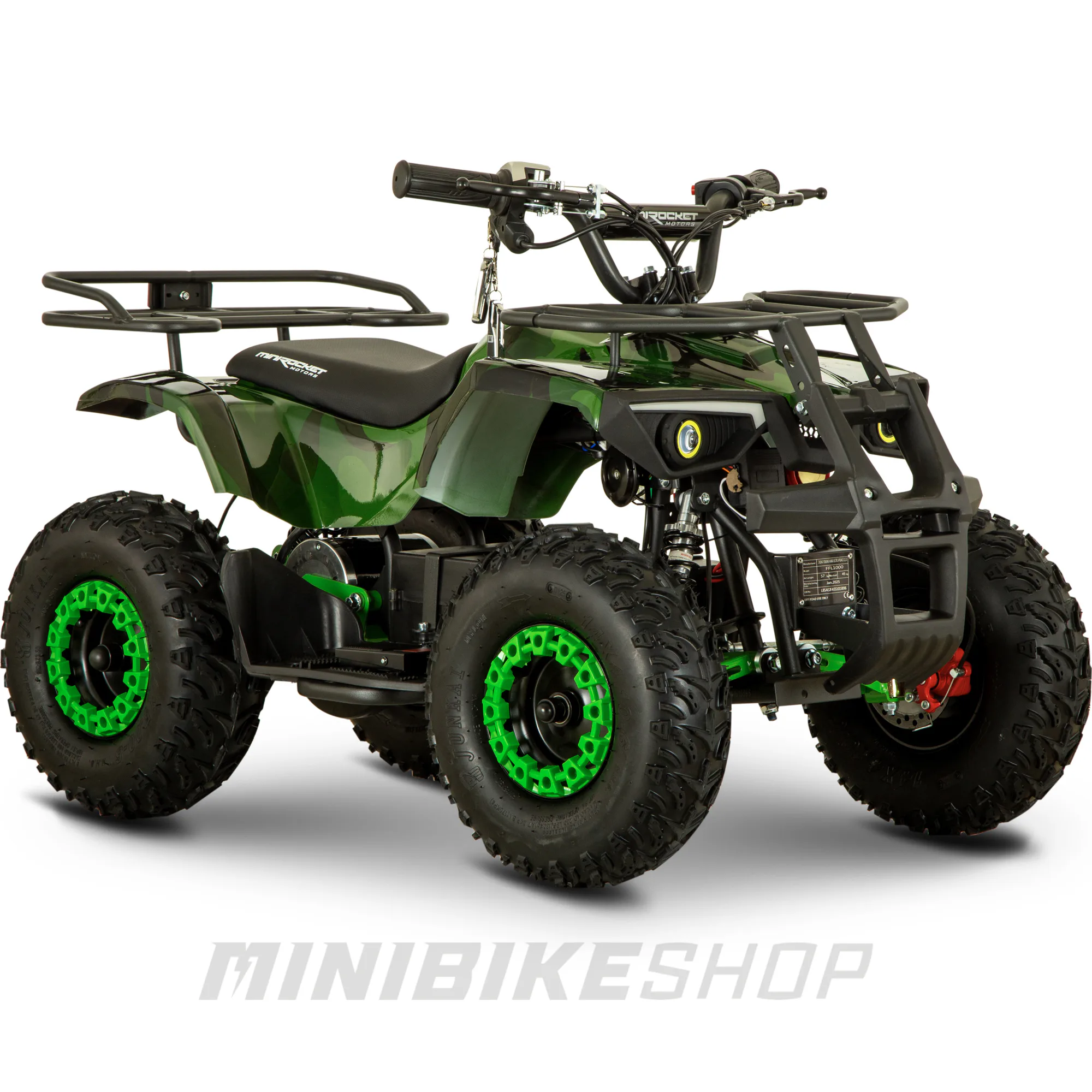 Atv Electric copii 4-7 ani MiniHunter 1200W 48V Camuflaj verde [8]