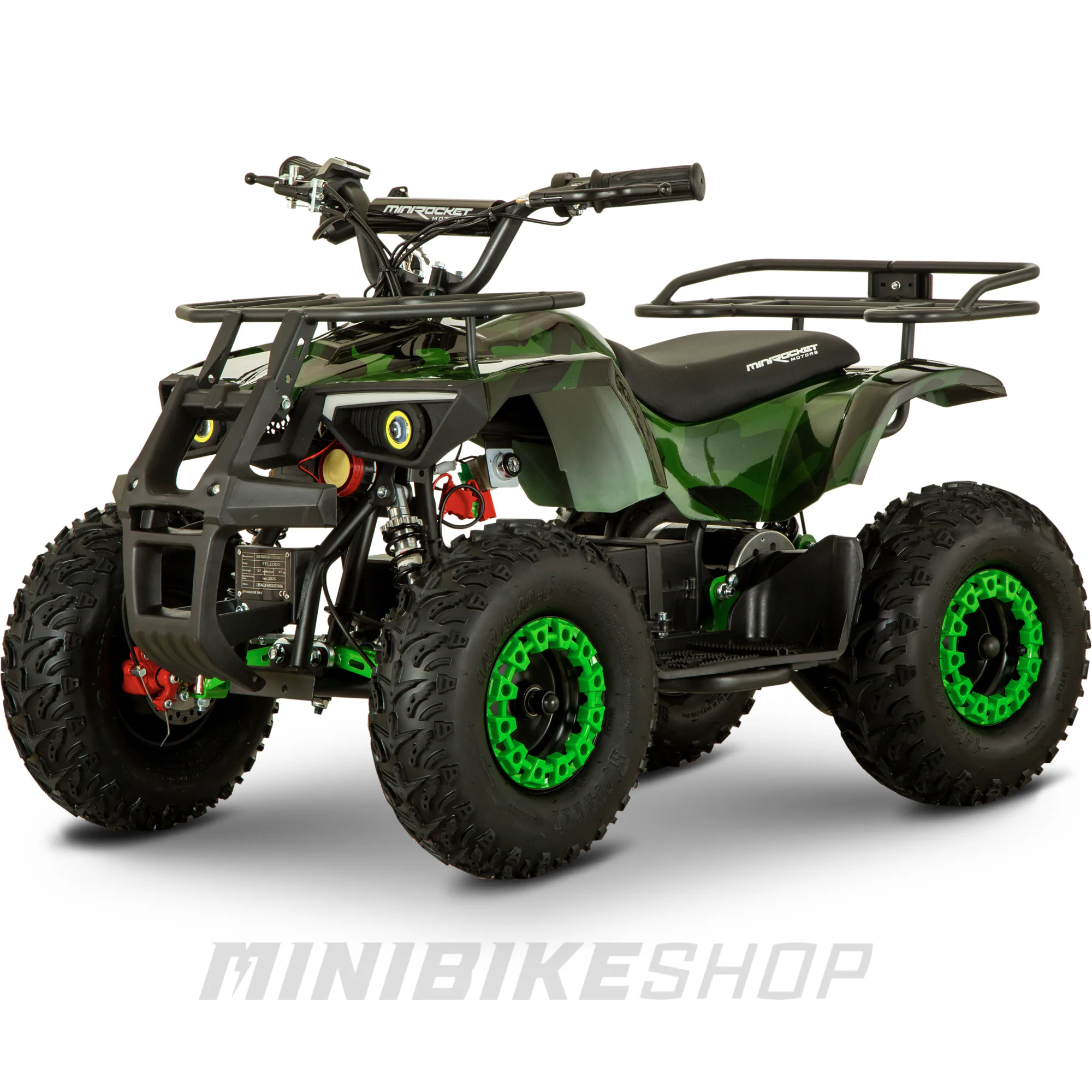 Atv - Atv Electric copii 4-7 ani MiniHunter 1200W 48V Camuflaj verde