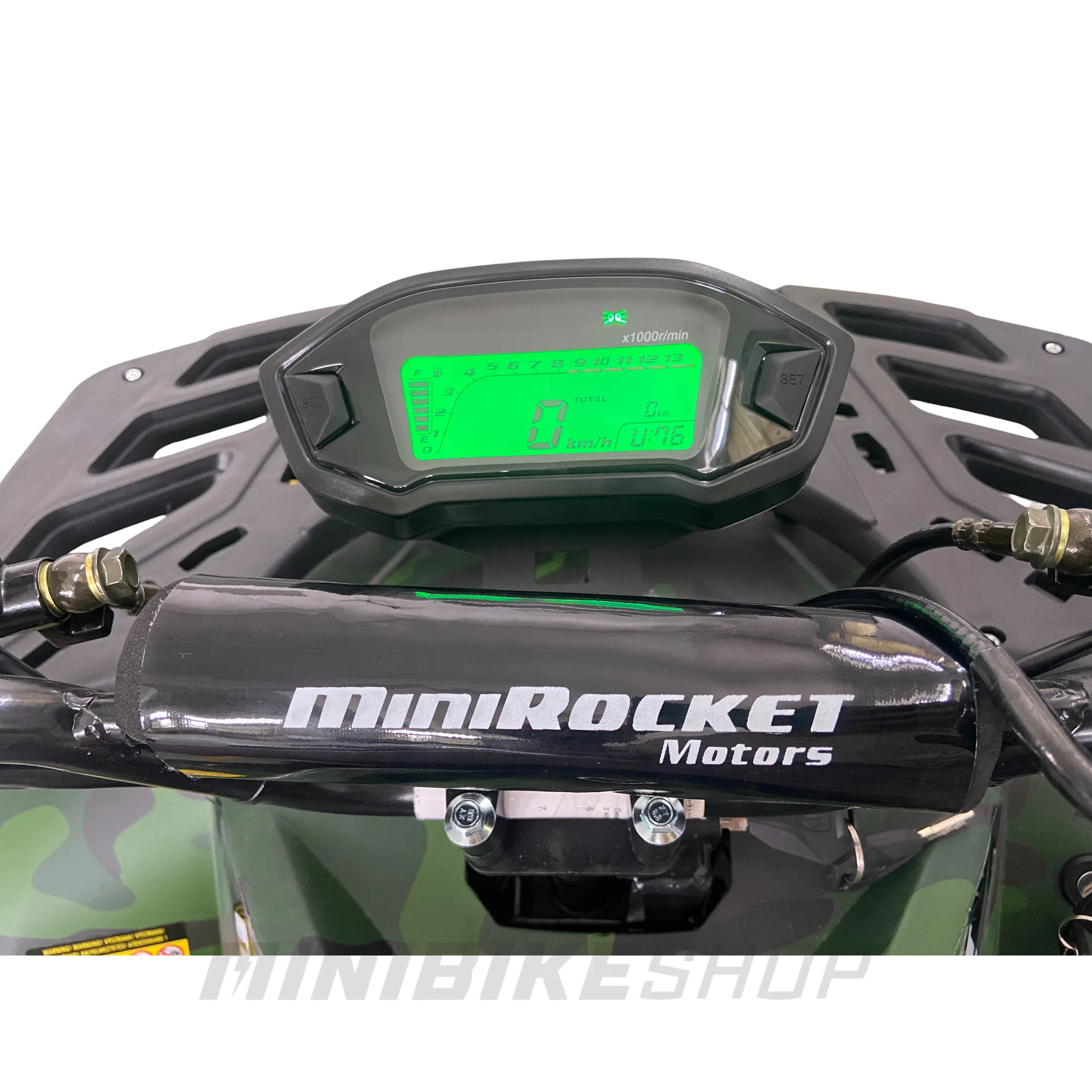 ATV Electric INMATRICULABIL RO MiniRocketEcoRunner 1500W 8" Deluxe  camuflaj Galben [11]