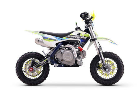 Motocicleta MiniRocket MiniPit DK60 cm3  roti 10"/10" pornire Buton- Albastru [4]
