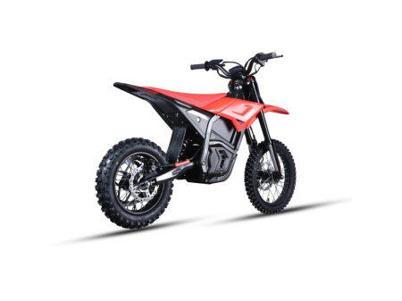 Motocicleta Electrica PitVolt 2500W 14"/12" - Roșu, Litium-Ion [2]