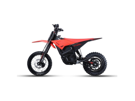 Motocicleta Electrica PitVolt 2500W 14"/12" - Roșu, Litium-Ion [4]